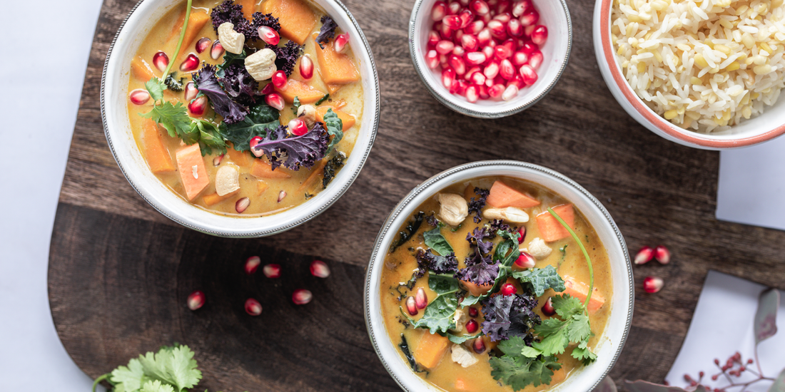Süsskartoffel Curry mit Ingwer